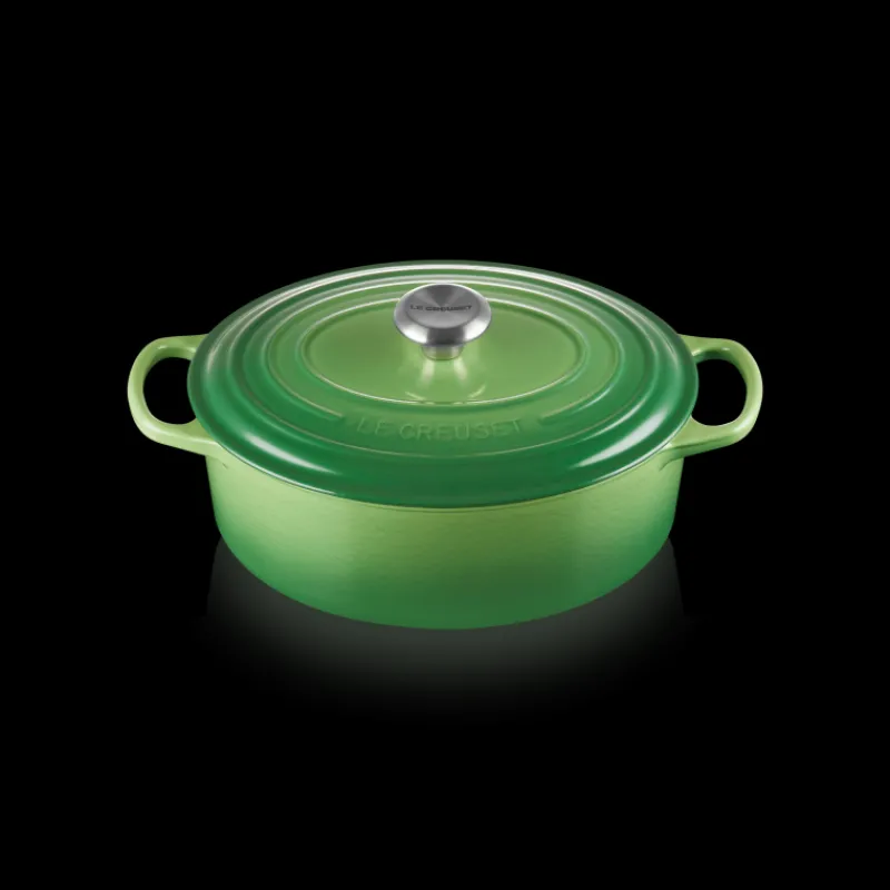 LE CREUSET Cocotte En Fonte|Cocotte en Fonte Ovale 29 cm Bamboo Signature