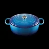 LE CREUSET Cocotte En Fonte|Cocotte en Fonte Ovale 33 cm Azur Signature