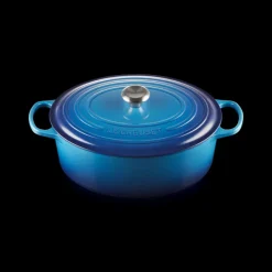 LE CREUSET Cocotte En Fonte|Cocotte en Fonte Ovale 33 cm Azur Signature