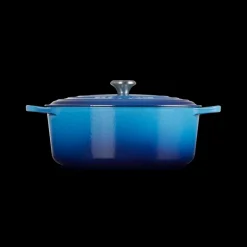 LE CREUSET Cocotte En Fonte|Cocotte en Fonte Ovale 33 cm Azur Signature