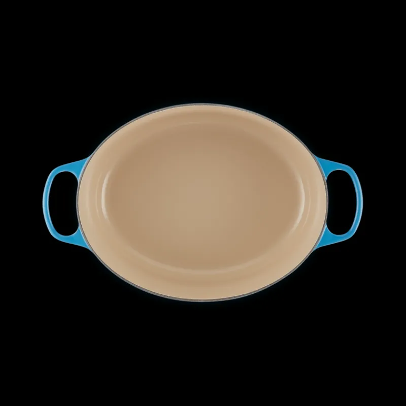 LE CREUSET Cocotte En Fonte|Cocotte en Fonte Ovale 33 cm Azur Signature