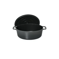 CHASSEUR Cocotte En Fonte|Cocotte en Fonte Ovale 29 cm Caviar