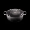 LE CREUSET Cocotte En Fonte|Cocotte en fonte Ovale 31 cm Flint Signature