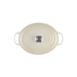 LE CREUSET Cocotte En Fonte|Cocotte en fonte Ovale 31 cm Meringue Signature