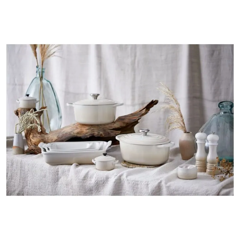 LE CREUSET Cocotte En Fonte|Cocotte en fonte Ovale 31 cm Meringue Signature