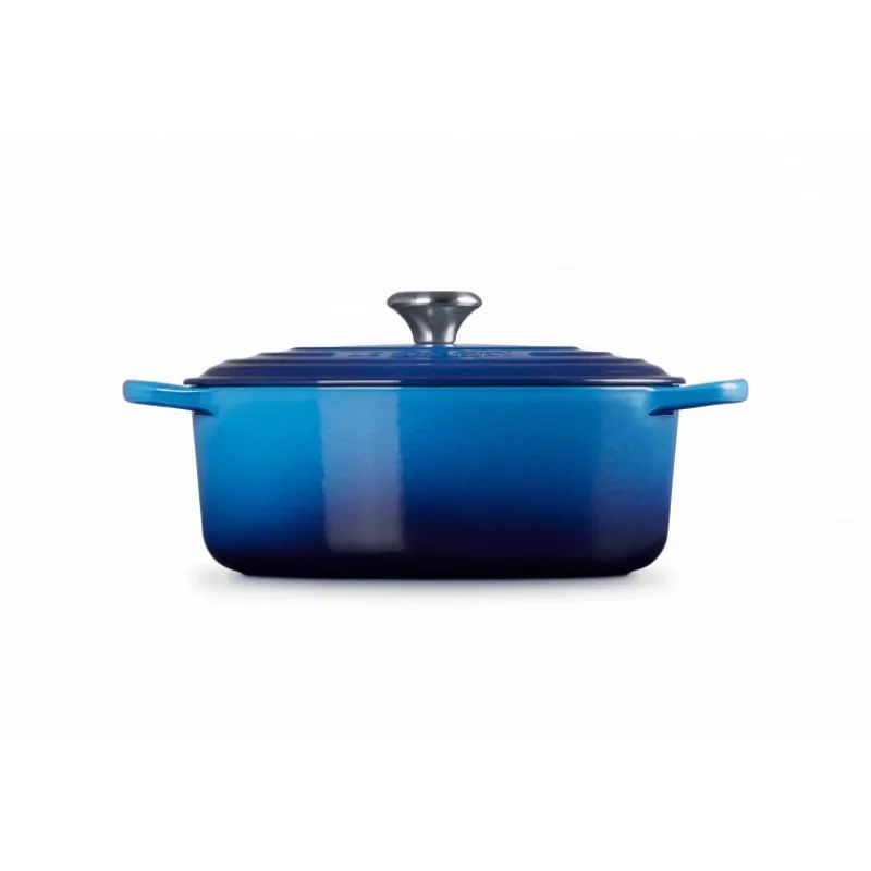 LE CREUSET Cocotte En Fonte|Cocotte en fonte Ovale 31 cm Azur Signature