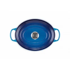 LE CREUSET Cocotte En Fonte|Cocotte en fonte Ovale 31 cm Azur Signature
