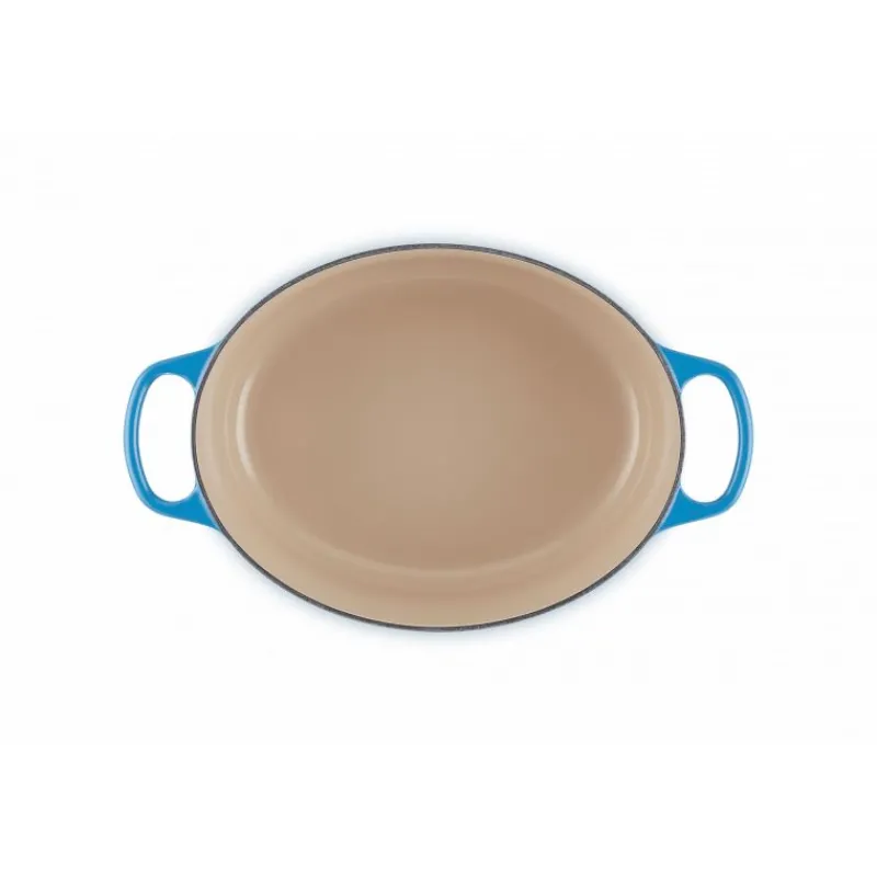 LE CREUSET Cocotte En Fonte|Cocotte en fonte Ovale 31 cm Azur Signature