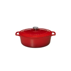 CHASSEUR Cocotte En Fonte|Cocotte en Fonte Ovale 35 cm Rubis