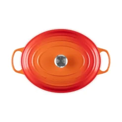 LE CREUSET Cocotte En Fonte|Cocotte en fonte Ovale 35 cm Volcanique Signature