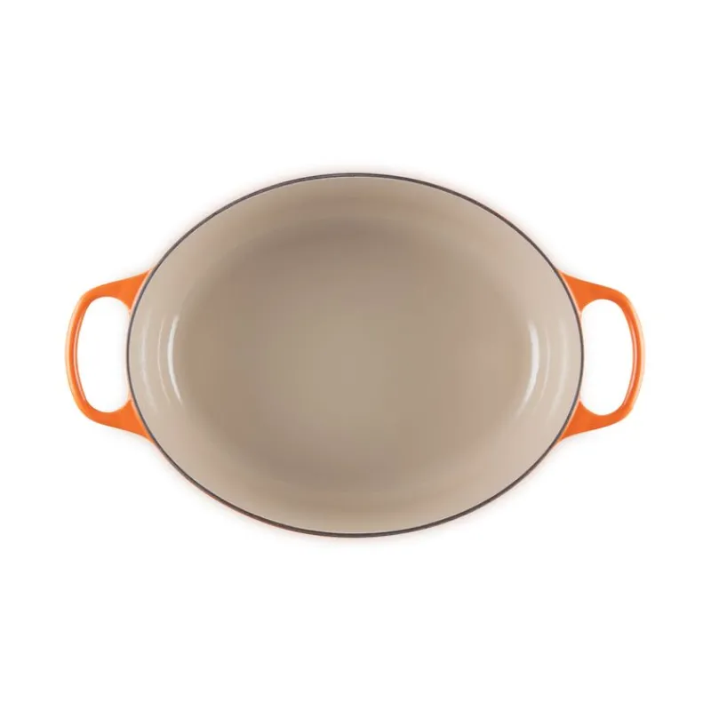 LE CREUSET Cocotte En Fonte|Cocotte en fonte Ovale 35 cm Volcanique Signature