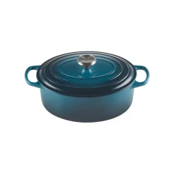 LE CREUSET Cocotte En Fonte|Cocotte en fonte Ovale 31 cm Deep Teal Signature