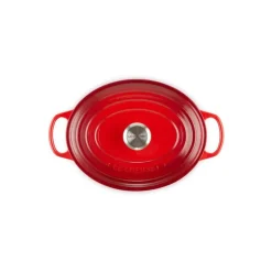 LE CREUSET Cocotte En Fonte|Cocotte en Fonte Ovale 29 cm Cerise Signature