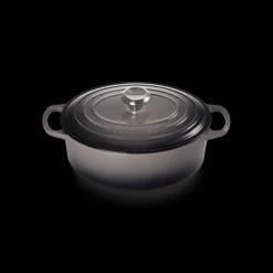 LE CREUSET Cocotte En Fonte|Cocotte en fonte Ovale 29 cm Flint Signature