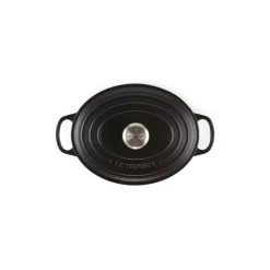 LE CREUSET Cocotte En Fonte|Cocotte en fonte Ovale 35 cm Noir mat Signature