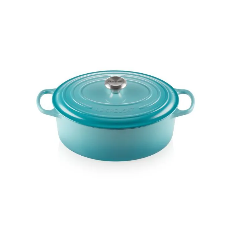 LE CREUSET Cocotte En Fonte|Cocotte en fonte Ovale 31 cm Caraïbes Signature