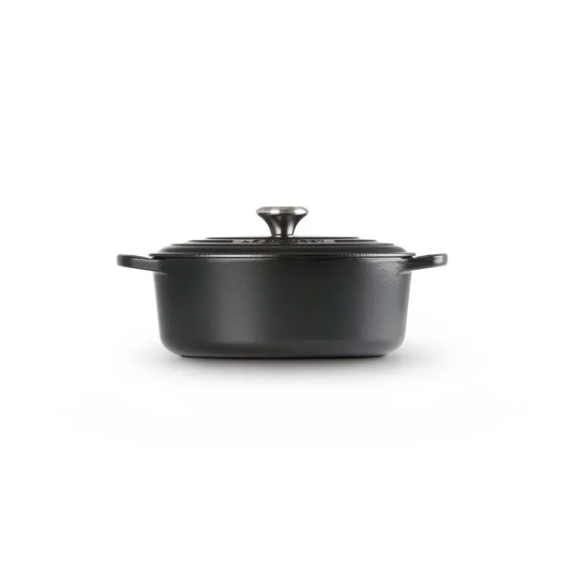 LE CREUSET Cocotte En Fonte|Cocotte en fonte Ovale 40 cm Noir mat Signature