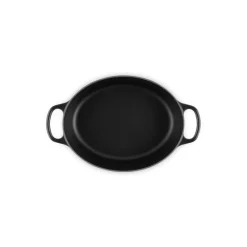 LE CREUSET Cocotte En Fonte|Cocotte en fonte Ovale 40 cm Noir mat Signature