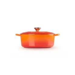 LE CREUSET Cocotte En Fonte|Cocotte en fonte Ovale 33 cm Volcanique Signature