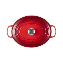 LE CREUSET Cocotte En Fonte|Cocotte en Fonte Ovale 33 cm Cerise Signature