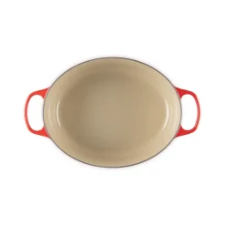 LE CREUSET Cocotte En Fonte|Cocotte en Fonte Ovale 33 cm Cerise Signature