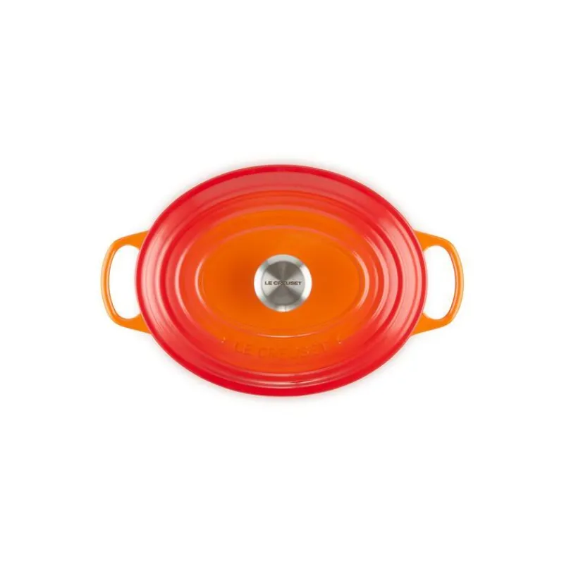LE CREUSET Cocotte En Fonte|Cocotte en fonte Ovale 40 cm Volcanique Signature