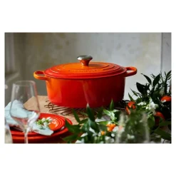 LE CREUSET Cocotte En Fonte|Cocotte en fonte Ovale 40 cm Volcanique Signature