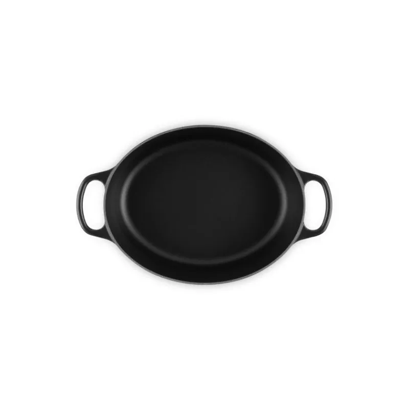 LE CREUSET Cocotte En Fonte|Cocotte en fonte Ovale 27 cm Noir Mat Signature