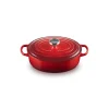 LE CREUSET Cocotte En Fonte|Cocotte en Fonte Ovale Basse 27 cm Cerise Signature
