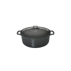 CHASSEUR Cocotte En Fonte|Cocotte en Fonte Ronde 20 cm Caviar