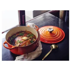 LE CREUSET Cocotte En Fonte|Cocotte en fonte Ronde 26 cm Volcanique Signature