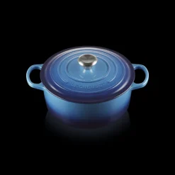 LE CREUSET Cocotte En Fonte|Cocotte en Fonte Ronde 26 cm Azur Signature