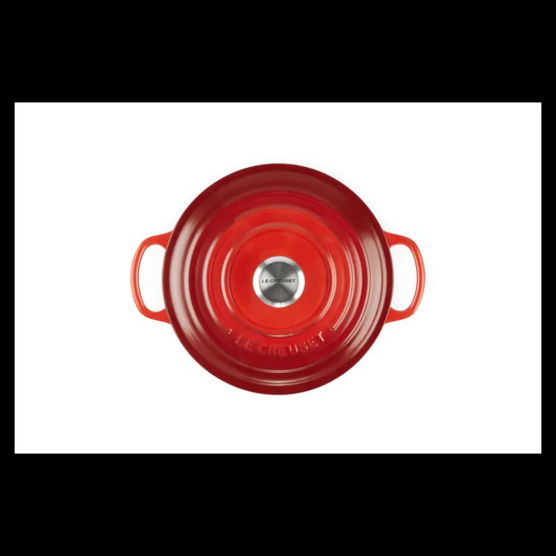LE CREUSET Cocotte En Fonte|Cocotte en Fonte Ronde 20 cm Cerise Signature