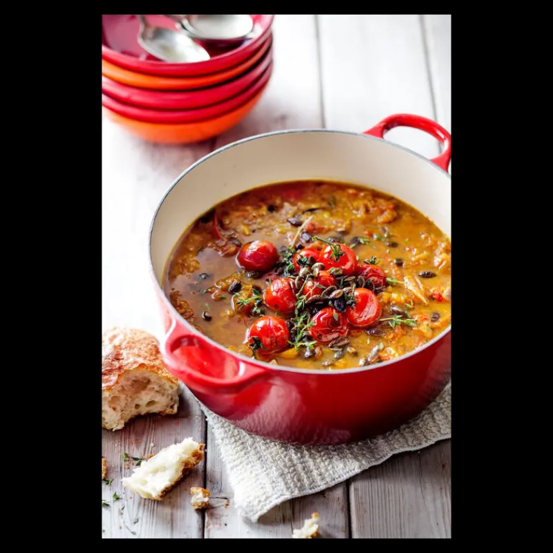 LE CREUSET Cocotte En Fonte|Cocotte en Fonte Ronde 20 cm Cerise Signature