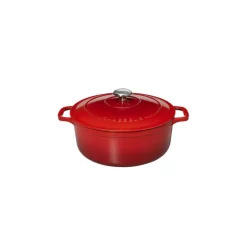 CHASSEUR Cocotte En Fonte|Cocotte en Fonte Ronde 20 cm Rubis