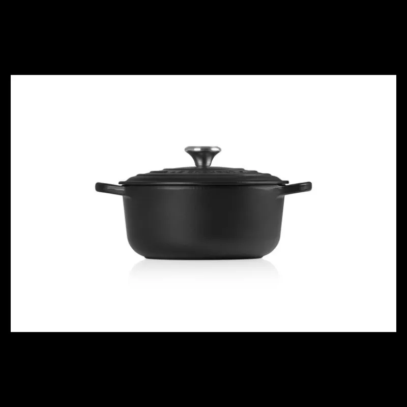 LE CREUSET Cocotte En Fonte|Cocotte en fonte Ronde 20 cm Noir mat Signature