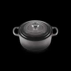LE CREUSET Cocotte En Fonte|Cocotte en fonte Ronde 24 cm Flint Signature