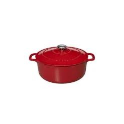 CHASSEUR Cocotte En Fonte|Cocotte en Fonte Ronde 18 cm Rouge