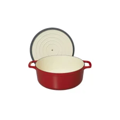 CHASSEUR Cocotte En Fonte|Cocotte en Fonte Ronde 18 cm Rouge