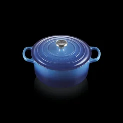 LE CREUSET Cocotte En Fonte|Cocotte en Fonte Ronde 22 cm Signature Azur
