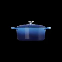 LE CREUSET Cocotte En Fonte|Cocotte en Fonte Ronde 22 cm Signature Azur