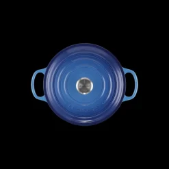 LE CREUSET Cocotte En Fonte|Cocotte en Fonte Ronde 22 cm Signature Azur