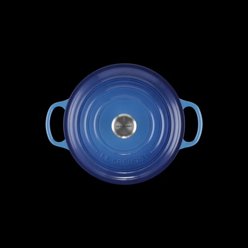 LE CREUSET Cocotte En Fonte|Cocotte en Fonte Ronde 22 cm Signature Azur