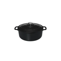 CHASSEUR Cocotte En Fonte|Cocotte en Fonte Ronde 18 cm Noir Mat