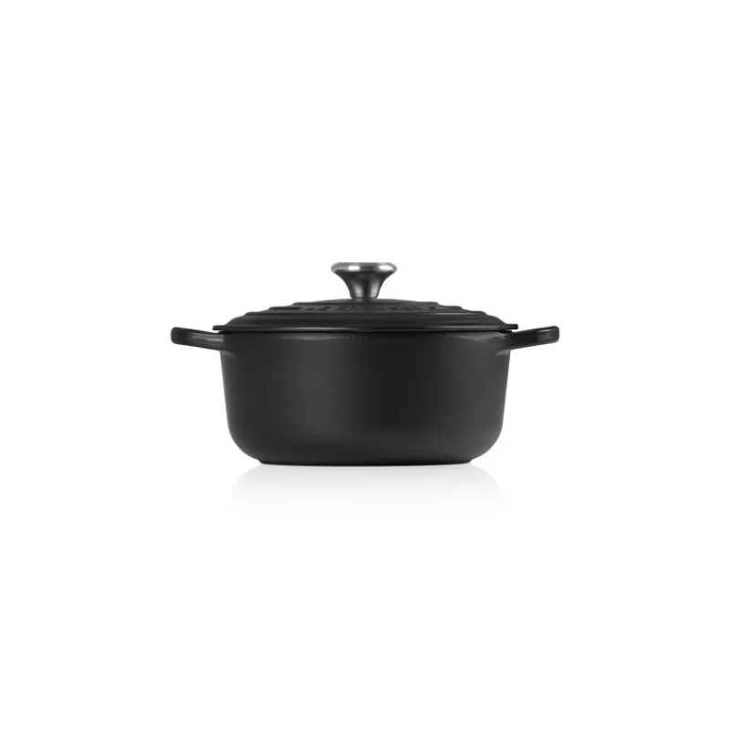 LE CREUSET Cocotte En Fonte|Cocotte en fonte Ronde 24 cm Noir mat Signature