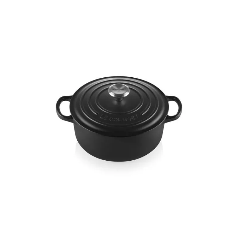 LE CREUSET Cocotte En Fonte|Cocotte en Fonte Ronde 18 cm Noir mat Signature