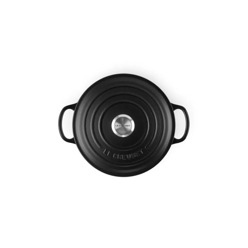 LE CREUSET Cocotte En Fonte|Cocotte en Fonte Ronde 18 cm Noir mat Signature
