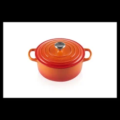 LE CREUSET Cocotte En Fonte|Cocotte en Fonte Ronde 20 cm Volcanique Signature