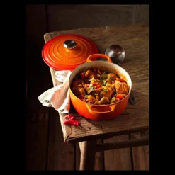 LE CREUSET Cocotte En Fonte|Cocotte en Fonte Ronde 20 cm Volcanique Signature