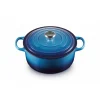 LE CREUSET Cocotte En Fonte|Cocotte en fonte Ronde 24 cm Azur Signature